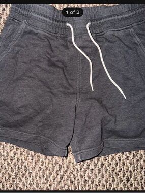 Original Use Women's Charcoal Gray Athletic Shorts with White Drawstring